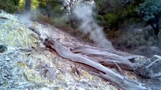 APERTURA DE UN GEISER EN EL VOLCAN DE LOS AZUFRES MICHOACAN [upl. by Yddub]