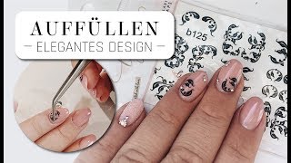 Gelnägel auffüllen  kurzes elegantes Design [upl. by Yecaj928]