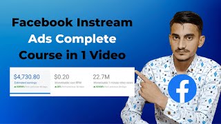 Facebook Instream Ads Complete Course in 1 Video  Facebook Instream Ads  Facebook Earning Course [upl. by Anohs]