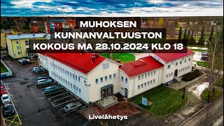 Muhoksen kunnanvaltuuston kokous ma 28102024 [upl. by Romain]