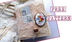 SLOW STITCH 🪡🧵NEEDLE BOOK with free pattern instructions [upl. by Zebedee875]