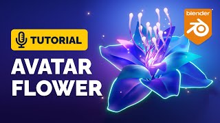 Blender Glowing Flower Animation Tutorial  Polygon Runway [upl. by Shaia156]