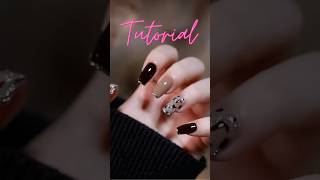 Winter Nail Design Tutorial shorts winter nails tutorial [upl. by Htebiram]