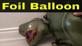 How To Deflate A Foil BalloonTutorial For Reusing Them [upl. by Driscoll]