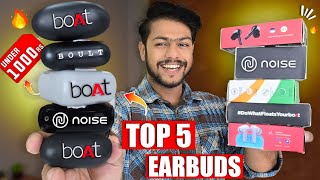 Top 5 Best Earbuds Under 1500 Rs🔥Best TWS Earbuds Of 2024 Boat 161Boat 131 amp More [upl. by Sices662]