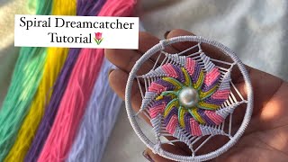 Easy and Elegant  How to make a Spiral Dreamcatcher  Car Hanging Dreamcatcher [upl. by Ainav588]