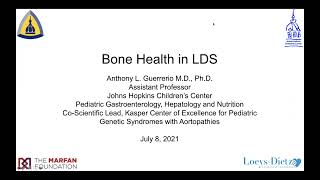 Bone Health in LoeysDietz for Marfan Annual Conference 2021 [upl. by Frayne584]