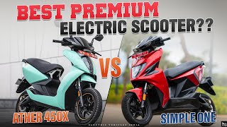 Simple One VS Ather 450X Pro  Best Powerful Electric Scooter  Electric Vehicles India [upl. by Groot]