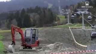 Bau der Hausbergbahn GarmischPartenkirchen [upl. by Mckay]