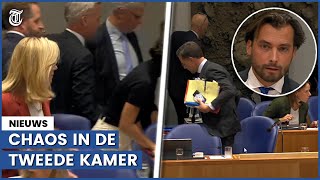 Beelden kabinet loopt weg bij speech Baudet [upl. by Meares]