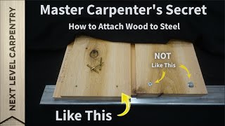 How to Attach Wood to Steel [upl. by Najram]