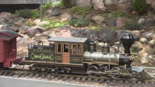 Accucraft Live Steam  Ruby Ida 3 cylinder Shay amp Mason Bogie [upl. by Suiremed]