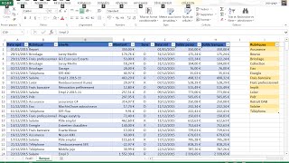 Suivi compte bancaire avec Excel avec rapprochement [upl. by Schreibe]