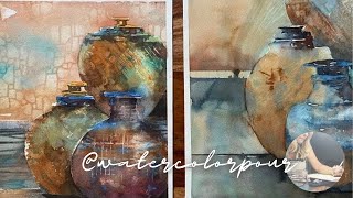 Learn to Paint Watercolor in 5 Minutes  Easy Beginner Watercolor Lesson [upl. by Erdnaxela]