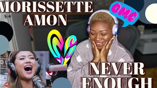 MORISETTE AMON Covers NEVER ENOUGH REACTION [upl. by Hedvah]