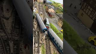 Slow motion train Berliner TT Bahnen accident  modelové vláčky [upl. by Giovanni]