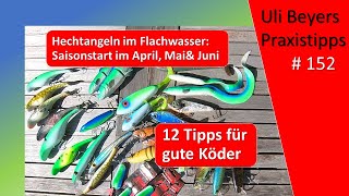 Hechtangeln im Flachwasser 12 TopKöderEmpfehlungen im Frühjahr für April Mai und Juni [upl. by Loggia]