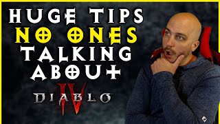 10 Overlooked Tips You WILL REGRET Not Knowing  Diablo 4 [upl. by Myron771]