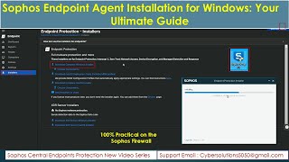 Sophos Central  How to Install Endpoint Agent on Windows  Sophos Agent installer  NXGTechTrends [upl. by Pharaoh714]