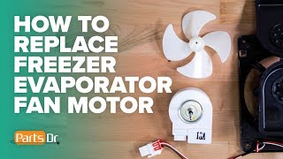 How to replace Samsung freezer evaporator fan motor part  DA3100146H [upl. by Huskamp]