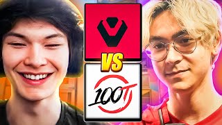 SINATRAA REACTS TO SENTINELS VS 100T GAME OF CENTURY [upl. by Necyla]