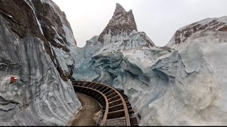 Expedition Everest Ride Through at Animal Kingdom in Disney World 2023 Front Row POV [upl. by Osnerol]