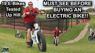 19 Different Ebikes Tested Uphill  See Which Ebike Has the most power [upl. by Artinahs]