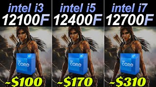 i312100F vs i512400F vs i712700F  RTX 3080 and RTX 3060  How Much Performance Difference [upl. by Psyche]