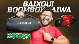 BAIXOU Aiwa BOOMBOX é a caixa de som MAIS CUSTO BENEFÍCIO Quase metade de uma JBL [upl. by Nwadal217]