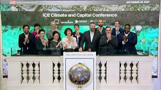 ICE Climate and Capital NYSE ICE Rings The Closing Bell® [upl. by Garmaise]