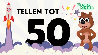 Leren Tellen Van 1 Tot 50 • Cijfers Leren • Leerzame Kinderfilmpjes • Number 1 to 50 in Dutch [upl. by Stratton]