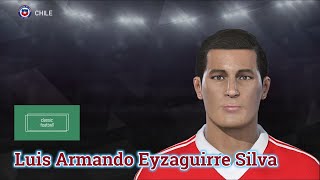 Luis Armando Eyzaguirre Silva  PES Clasico Face Bodyamp Stats [upl. by Annodal]