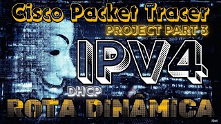 ROTAS 3 ROTEADORES DINÂMICAS IPV4 NO CISCO PACKET TRACER  PROJETO PARTE 3 [upl. by Meaghan]