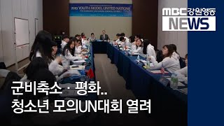 뉴스리포트군비축소·평화청소년 모의UN대회 열려190208 [upl. by Aneleh]