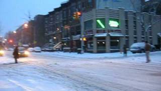 2009 March 2 Snow Storm in Park Slope Brooklyn [upl. by Chon]