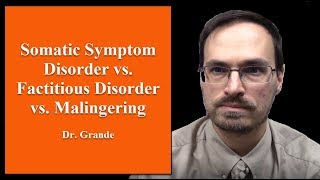 What are the Differences Between Somatic Symptom Disorder Factitious Disorder amp Malingering [upl. by Butta]