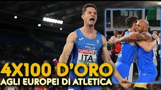 Oro dellItalia nella staffetta 4x100 maschile  Europei di Atletica 2024 [upl. by Eemla]