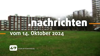 STUDIO 47 nachrichten  14102024  BAU DES STADTPARKS HOCHHEIDE VERZÖGERT SICH [upl. by Atihcnoc]