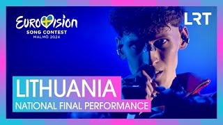 Silvester Belt  Luktelk  Lithuania 🇱🇹  National Final Performance  Eurovision 2024 [upl. by Mcquade]