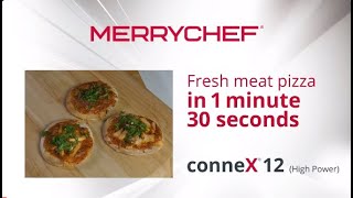 Merrychef conneX  Fresh meat pizza in 1 minute 30 secs [upl. by Aztinay205]