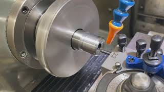 Chambering a match barrel on a Hardinge CNC Lathe [upl. by Leeda]