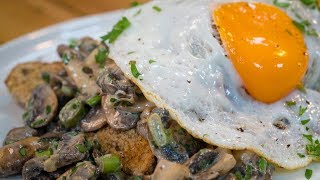 Herby Mushrooms and Egg on Toast [upl. by Rebmak]