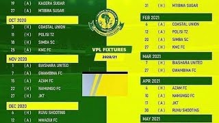 Ratiba ya Yanga Ligi Kuu Tanzania bara 20212022 [upl. by Eolc968]