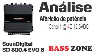 SounDigital 8004 EVO6  1 canal  4Ω 126V [upl. by Krysta300]