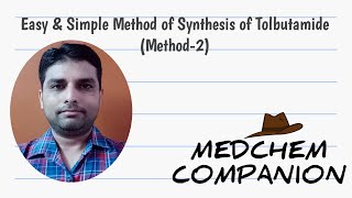 Synthesis of Tolbutamide Method ll for Medicinal Chemistry [upl. by Lennahs]