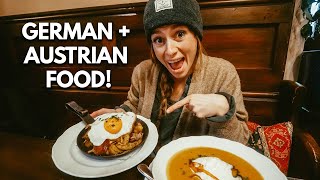 MOUTHWATERING German  Austrian Food  Food Tour in Regensburg Germany [upl. by Terryn]