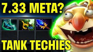 I Played Tank Build Techies vs 85k MMR in 733 New Patch🔥 [upl. by Jocko221]