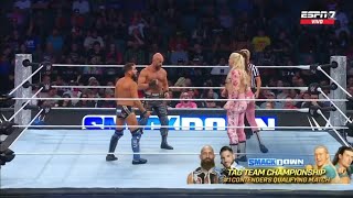 Tommaso Ciampa amp Johnny Gargano Vs Pretty Deadly Parte 1  WWE Smackdown 09082024 En Español [upl. by Edualc443]