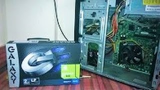 Unboxing NVIDIA GeForce GT 6102GB And Installation [upl. by Silrak]