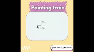 painting train for kids [upl. by Aztinad424]